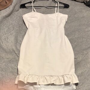 Lulu's White Spaghetti Strap Dress